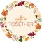 Party Central Disposable Gather Together Fall Harvest Dinner Plates - 8.75" - Club Pack of 96